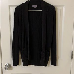 Laura Scott black cable knit cardigan
